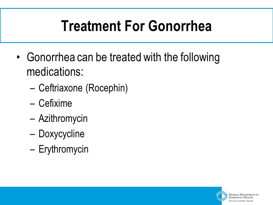 can gonorrhea treated doxycycline